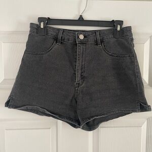 H&M Black Denim Shorts Size 6